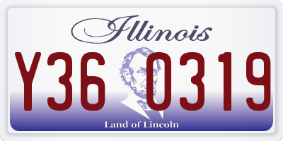 IL license plate Y360319