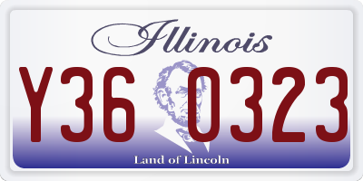 IL license plate Y360323