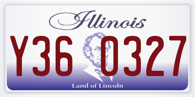 IL license plate Y360327