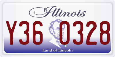 IL license plate Y360328