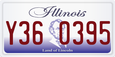 IL license plate Y360395