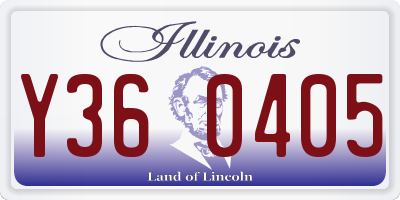 IL license plate Y360405