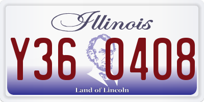 IL license plate Y360408