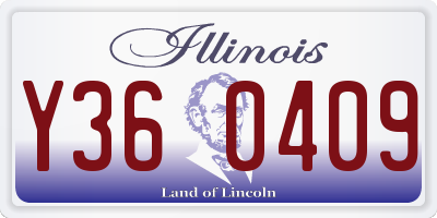 IL license plate Y360409
