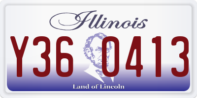 IL license plate Y360413