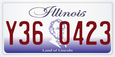 IL license plate Y360423
