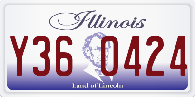 IL license plate Y360424
