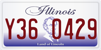 IL license plate Y360429