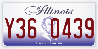 IL license plate Y360439