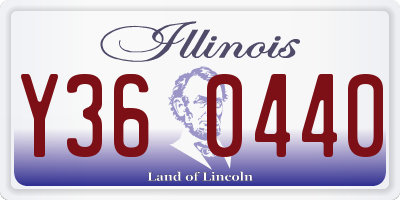 IL license plate Y360440