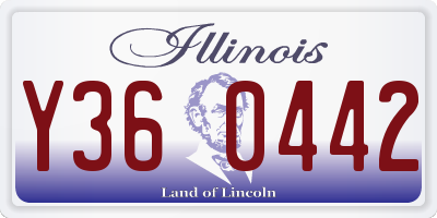 IL license plate Y360442