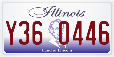 IL license plate Y360446