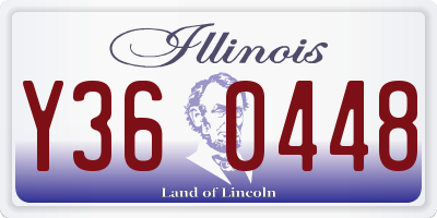 IL license plate Y360448