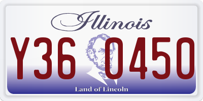 IL license plate Y360450