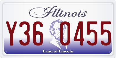 IL license plate Y360455
