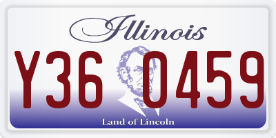 IL license plate Y360459
