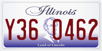 IL license plate Y360462