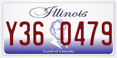 IL license plate Y360479
