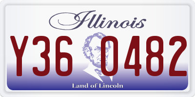 IL license plate Y360482