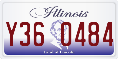 IL license plate Y360484