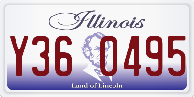 IL license plate Y360495