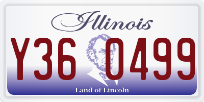 IL license plate Y360499