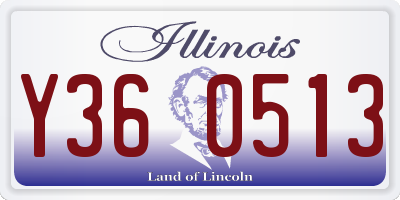 IL license plate Y360513