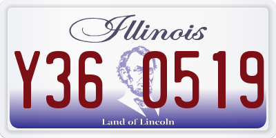 IL license plate Y360519