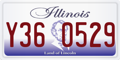 IL license plate Y360529