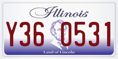 IL license plate Y360531