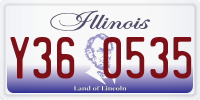IL license plate Y360535