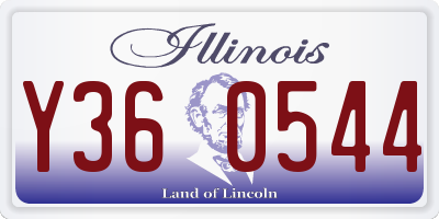 IL license plate Y360544
