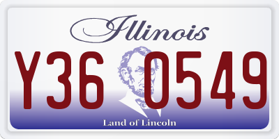 IL license plate Y360549