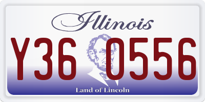 IL license plate Y360556