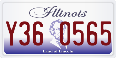IL license plate Y360565
