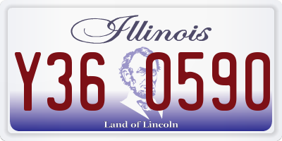 IL license plate Y360590