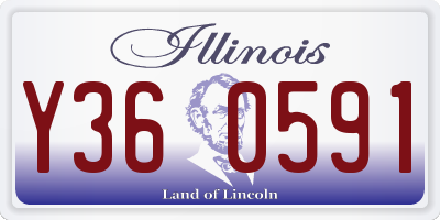 IL license plate Y360591