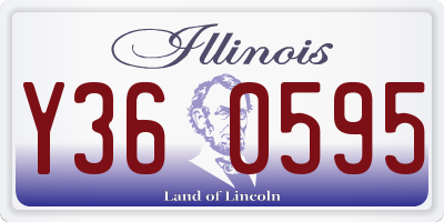 IL license plate Y360595