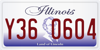 IL license plate Y360604