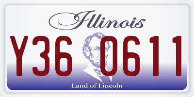IL license plate Y360611