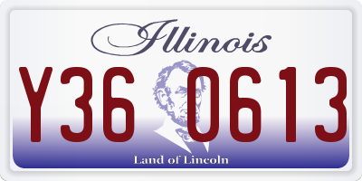 IL license plate Y360613