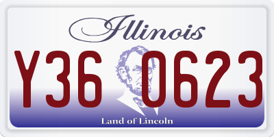 IL license plate Y360623