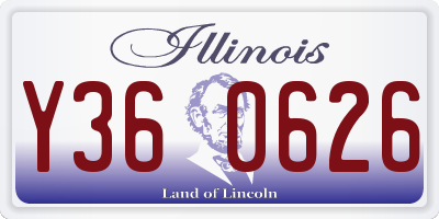 IL license plate Y360626