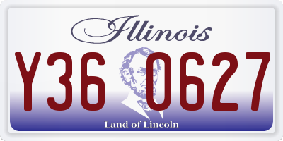 IL license plate Y360627