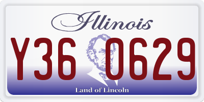 IL license plate Y360629