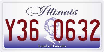 IL license plate Y360632