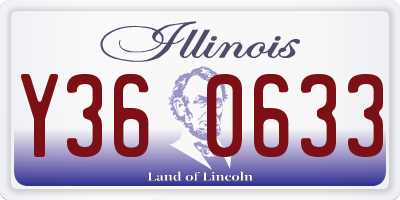 IL license plate Y360633