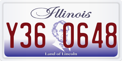 IL license plate Y360648