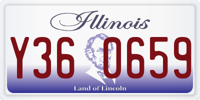 IL license plate Y360659