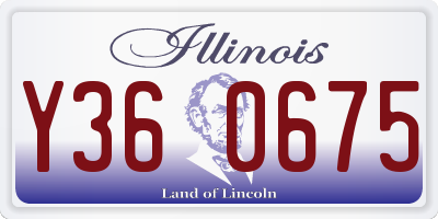 IL license plate Y360675